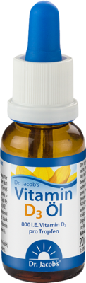 VITAMIN D3 ÖL 800 I.E. D3 Dr.Jacob\'s Tropf.z.Einn.